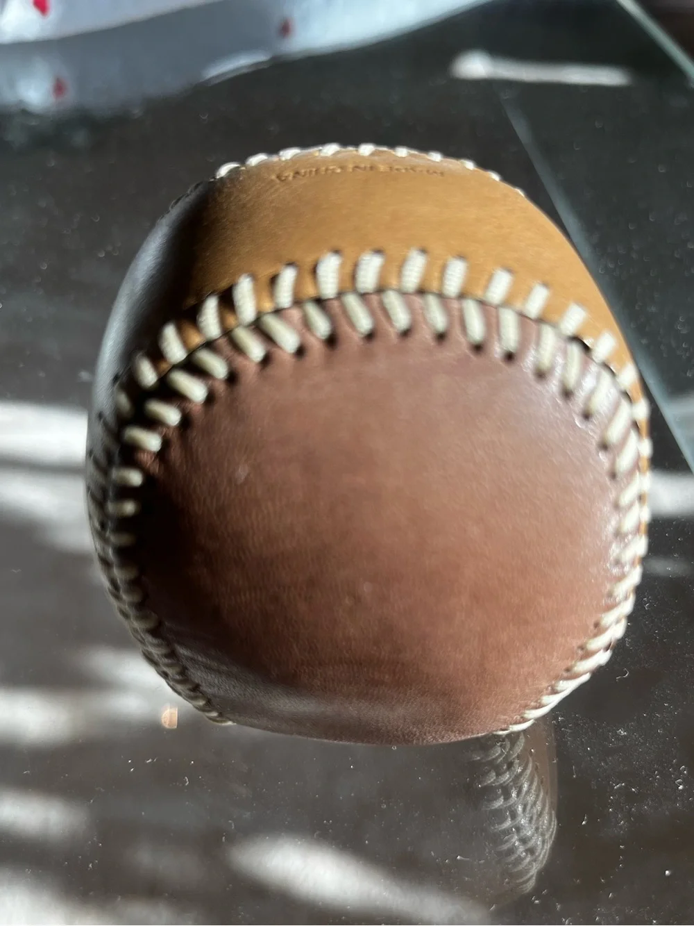 COACH Leather Baseball PAPERWEIGHT